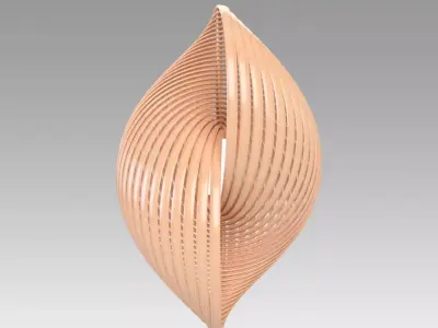 Twisty Lamp 3D model