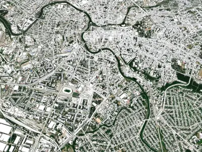 Cityscape  Kharkiv Ukraine 3D model