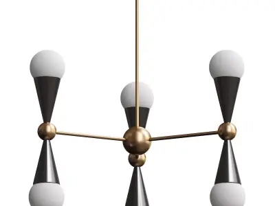  Caracas 3-Arm Chandelier 3D model