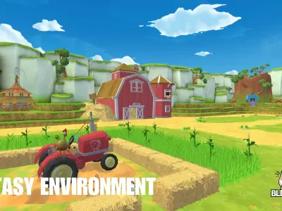 Fantasy Environment - Stylized Farm Low-poly 3D model
