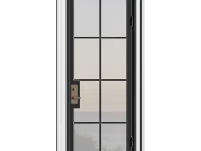 External Iron Front Doors 3D model