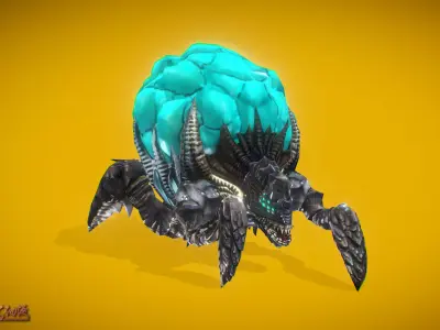 Aliens Explosive Low-poly 3D model