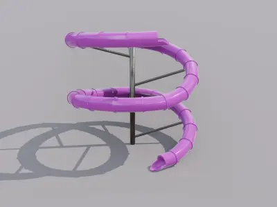Water Slide 3D model Low-poly 3D model buy