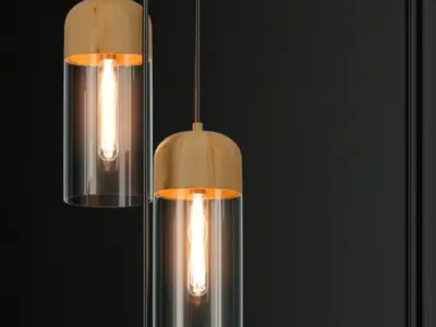 Hanging lamp LOFT HOUSE P-166 3D model