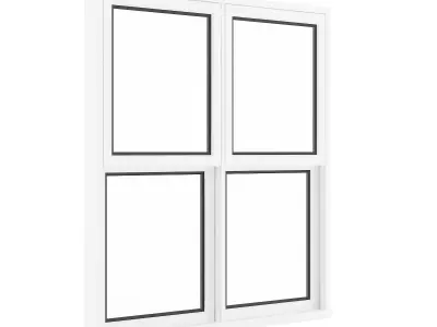 White Window 03 3D model