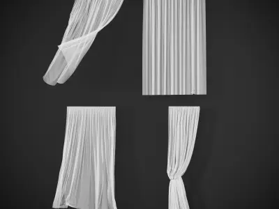 Curtains curtain 3D model