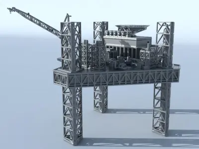 OilRig for 3Dprint 3D print model