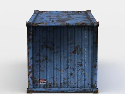 Container shipping Low-poly 3D model 4