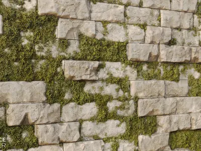 Medieval Brick Wall PBR Texture