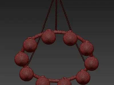 Arteriors Katie chandelier 3D model