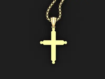 Cross Light Gold 3CP042 3DM STL 3D model