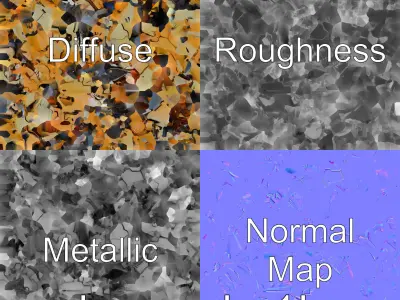 Cybernetic Hyena with Powerful Jaws and Glowing Body Marks Low-poly 3D model