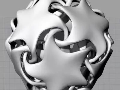 Star Lampshade 3D print model