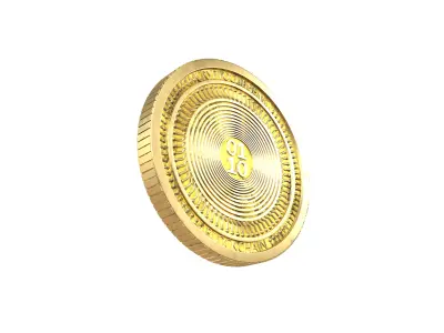Rally Coin v6 002 3D model