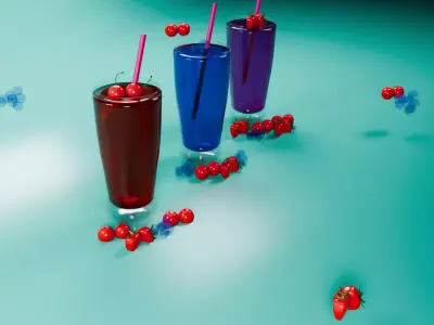Glass juice 3D model