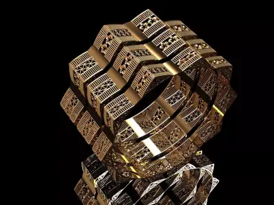 1141 Architectural Harmony Bangle 12gm 3D print model