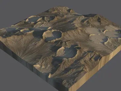 Moon Surface 3D model