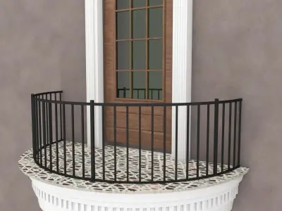 Balcony Door 7 3D model