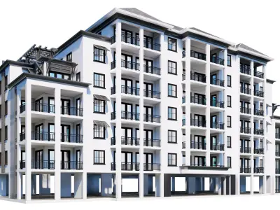 Building 3D Model apartment 3D model purchase