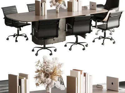 Meeting And Conference Table - Office Furniture 52 3D model
