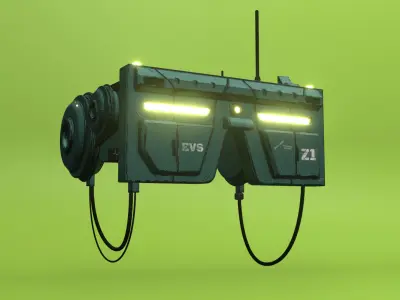 Cyberpunk Headset 3D model