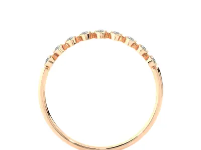 Light Minimalist Diamond Ring 3D print model