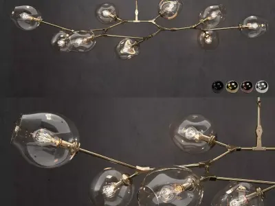 Collection Branching bubble 9 lamps 3 3D model