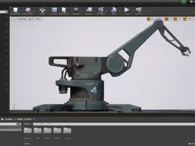 Robin-X Robot Low-poly 3D model