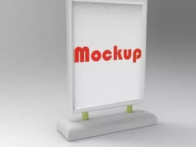 Billboard roadside 3D model