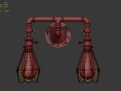 Wall Lamp LOFT HOUSE W-101 3D model