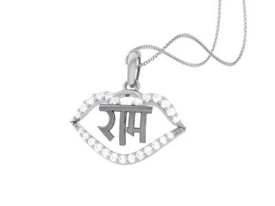 Shree Ram Pendant 3D print model