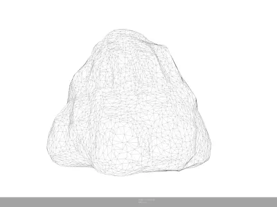 Stylized Lava Rock Game Ready - AI Low-poly 3D model purchase