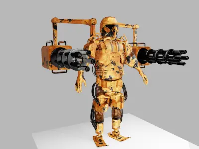 Sci Fi Robot Soldier 3D model