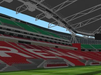 Kazan Arena - Rubin Kazan Russia Low-poly 3D model