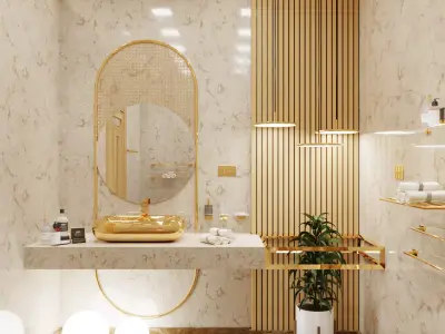 Bathroom Scene 3D model