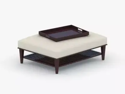 0353 - Bed Low-poly 3D model