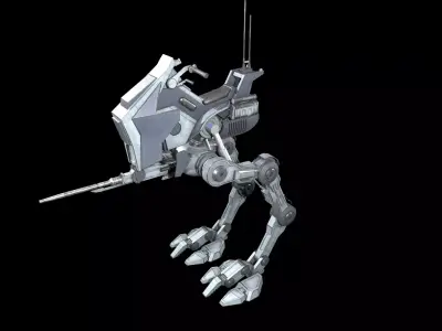 Sci fi Starwars Walker Low-poly 3D model