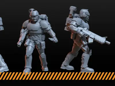 Elite Guards 3D print model
