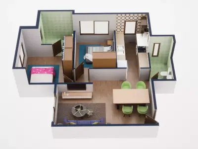 3D Floor Plan Model 31 3D model