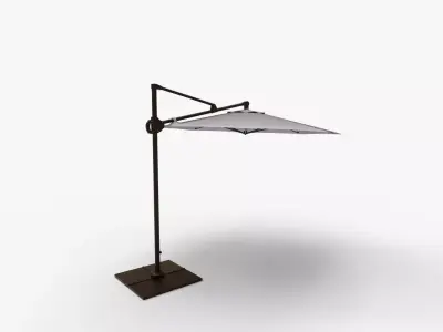 Cantilever Umbrella with Base 3D model