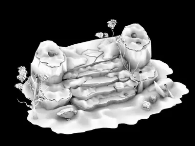Kunlun Snow Mountain - Shiti 25 3D model