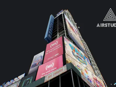 Times Square Building Low-poly 3D model