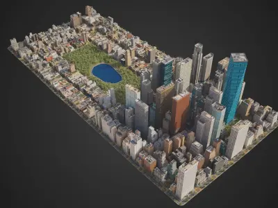 City R7 MAYA Low-poly 3D model