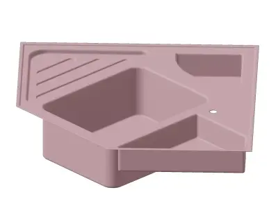 Plastic Premium Kitchen Corner Sink Toy 3D model