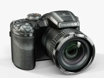 Fujifilm FinePix S6800 bridge digital camera Low-poly 3D model