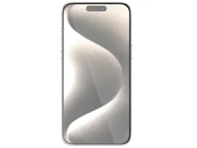 Apple iPhone 15 pro max natural titanium 3D model
