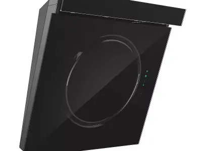 Black Kitchen Hood 3D model