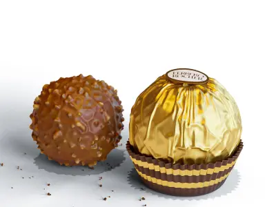 Ferrero Chocolate with Package 3D model