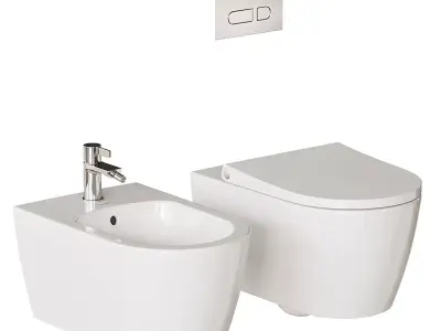 Duravit Bento Starck Box Wall-Hung WC 3D model