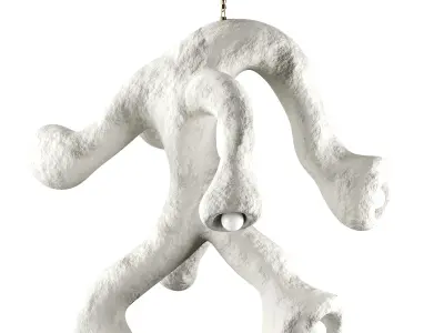 Fertility Form illuminated sculpture Low-poly 3D model